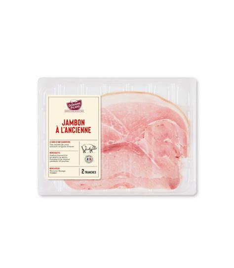 Jambon blanc à l ancienne blanc 2 tranches 130g