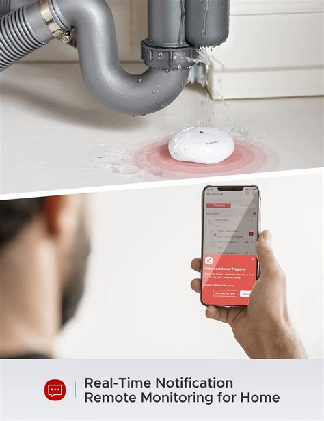 Snapklik Smart Water Leak Detector Wi Fi Water Sensor An