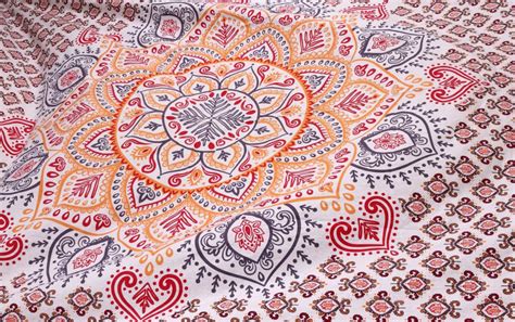 Ombre Twin Mandala Tapestry Wall Hanging Contemporary Bedding