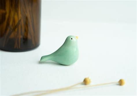 Handmade Ceramic Blue Bird Figurine Etsy Handmade Ceramics Hand