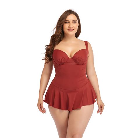 Big size Đồ bơi Bikini dạng đầm Size Lớn Giấu Bụng Kín Đáo Cho Người Béo Mập Shopee