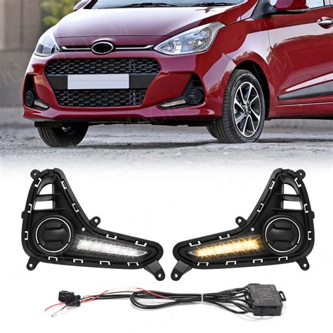 Para Hyundai Grand I Par Led Drl Luz De Circula O