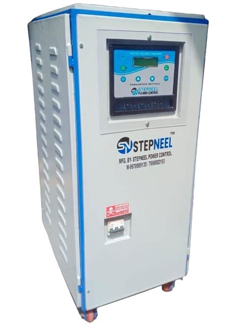 Three Phase 100 KVA Stepneel Air Cooled Servo Stabilizer For