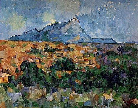 Mont Sainte Victoire Cezanne Painting Reproduction 724 TOPofART