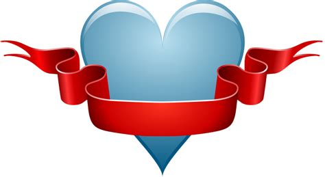 heart & ribbon - Openclipart