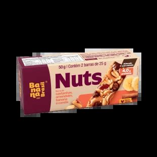 Nuts Barrinhas Saudáveis e Saborosas Banana Brasil