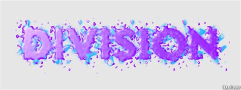Division Text Effect And Logo Design Word