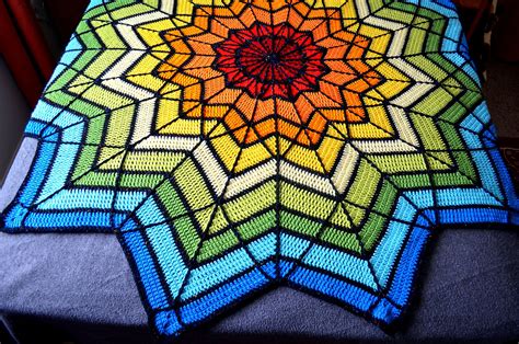 Ravelry Afwifecrochetnut S Orion Stained Glass Crochet Rug Patterns