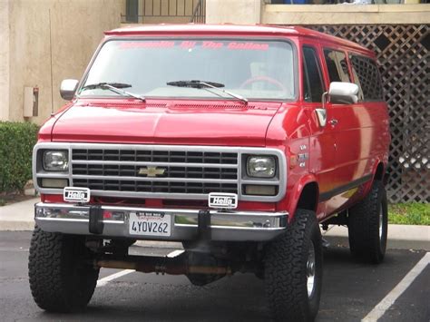 Chevy Red Van Silverado Truck Chevrolet Van Chevy Van