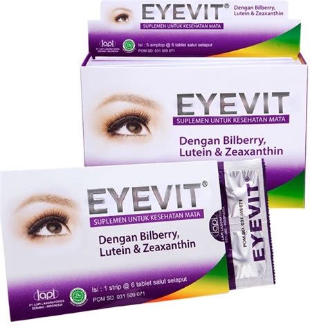 Jual EYEVIT VITAMIN MATA 1amplop 6tablet Shopee Indonesia