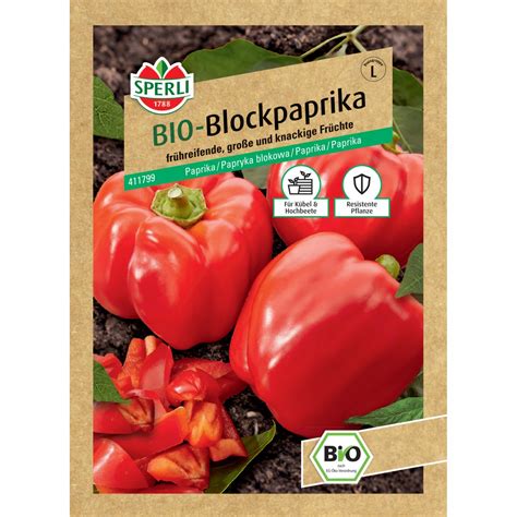 Sperli Bio Blockpaprika F Hybride Kaufen Bei Obi