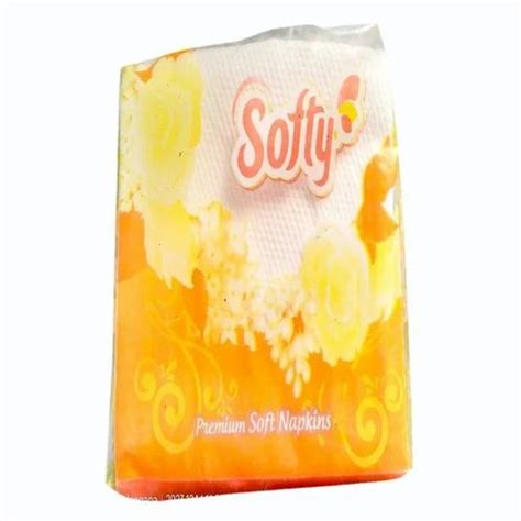 Softy Premium Soft Tissue Napkin Size 27x27 Cm At Rs 14piece In