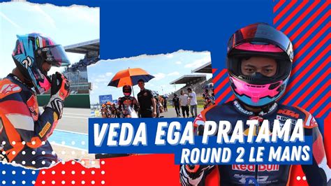 Veda Ega Pratama Red Bull Rookies Cup Seri Le Mans Youtube