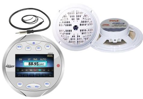 Find 525 Marine White Speakers Lanzar Marine Round Bluetooth Am Fm Radio And Antenna In Monsey