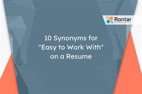 synonyms  easy  work    resume