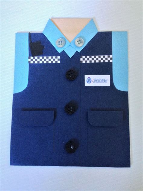 Policeman Card Melrose Paper Designs Paper Design Cards Birthday