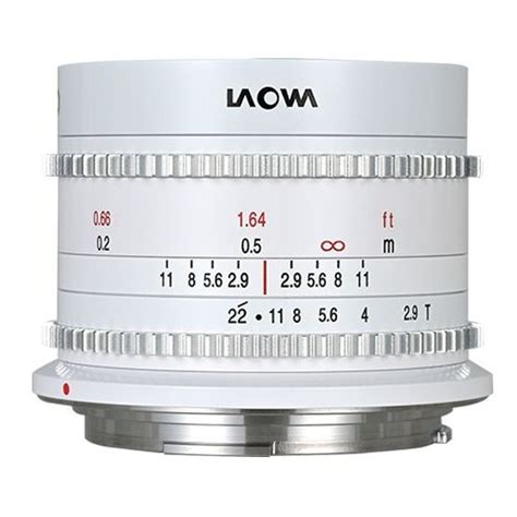 Laowa 9mm T2 9 Zero D Cine Lens White Canon RF