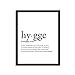 Serif Design Studios Hygge Definition Unframed Art Print Poster Or