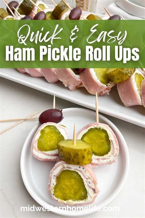 Ham Pickle Roll Ups Minnesota Sushi Recipe Pickle Roll Ups Cream