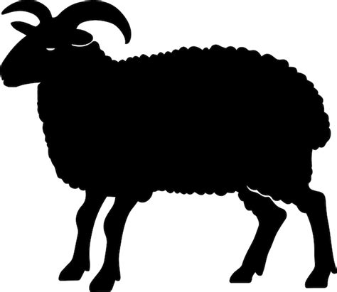 Premium Vector Sheep Vector Silhouette Illustration