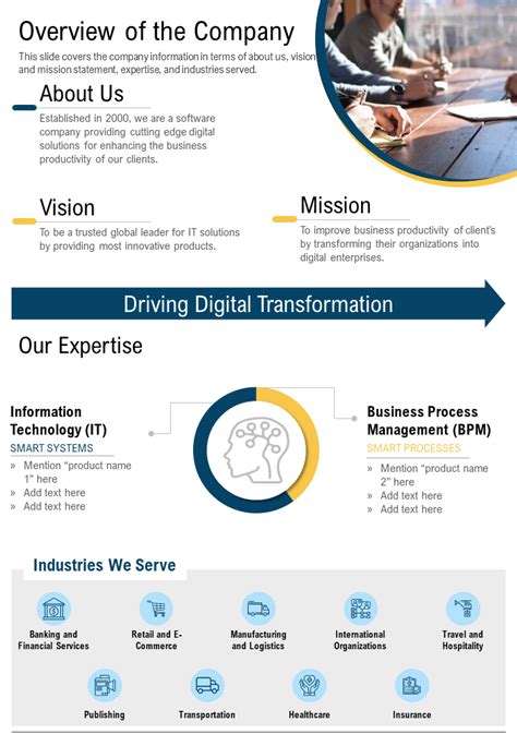 One Pager Company Profile Template Image To U