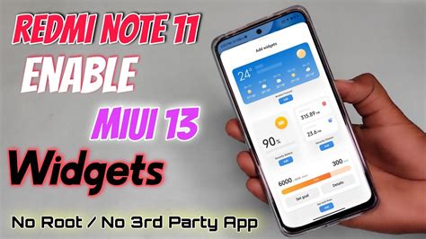 Enable Miui Widgets On Home Screen Redmi Note Pro G