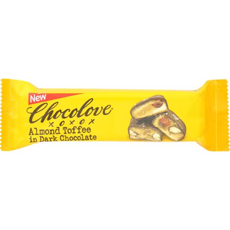 Chocolove Dark Chocolate Bar Almond Toffee Oz Elements Of