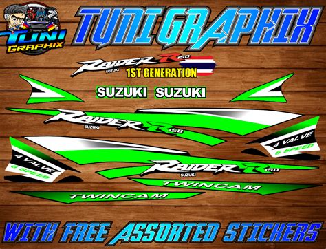 Suzuki Raider St Gen Stock Decals New Design Lazada Ph