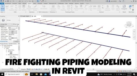 Fire Fighting Piping Modeling In Revit Youtube