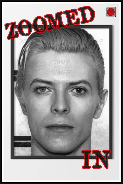 David Bowie Mugshot Poster REMASTERED #5 MUG – Masters Of Fate