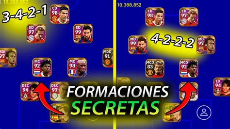 Como Activar Formaciones Secretas En Efootball 2022 Mobile Youtube