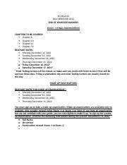 ECON 2010 F22 ADDITIONAL EXAM 3 NOTES 1 1 Docx ECON 2010 FALL