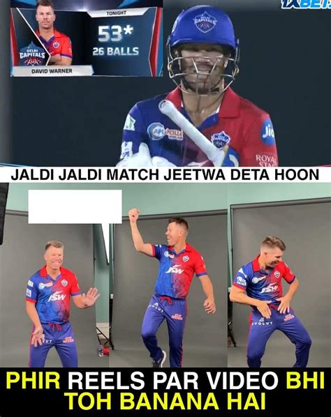 David Warner Memes - Delhi Capitals Memes 2022