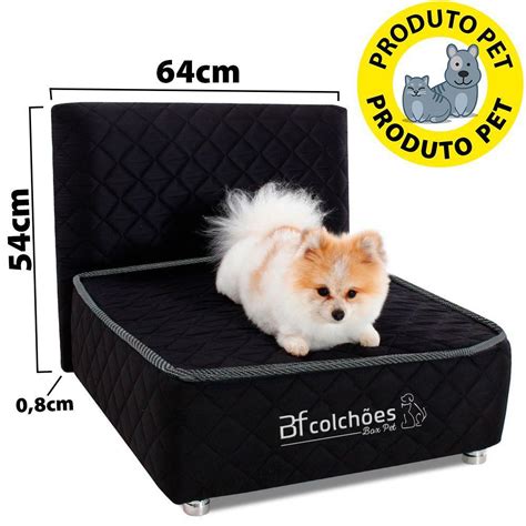 Cama Box Pet Cabeceira Cachorro e Gato Caminha Pet BF Colchões