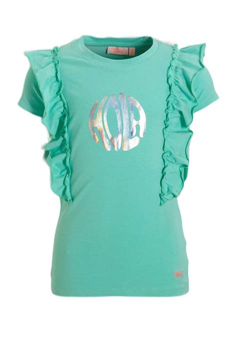 Orange Stars T Shirt Purdy Met Printopdruk Mint