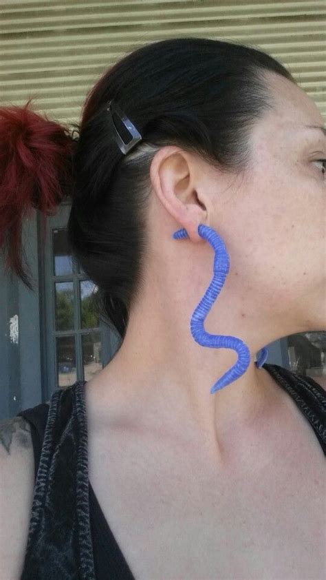 Australian Blue Earth Worm Ear Gauge