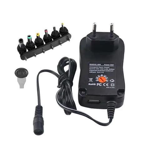 Universal Adjustable Charger V V V V V V V A W Ac Dc