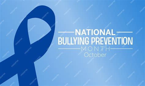 Premium Vector National Bullying Prevention Month Raises Awareness