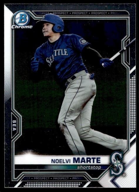 Bowman Chrome Noelvi Marte G Seattle Mariners Bdc Ebay