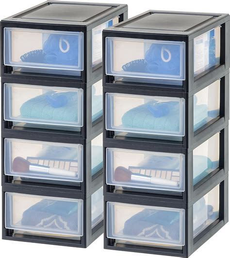 Iris Usa 6 Qt Plastic Drawer Storage Organizer Stacking