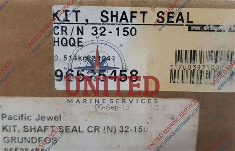 Grundfos Shaft Seal Kit Cr N Hqqe United Marine Services