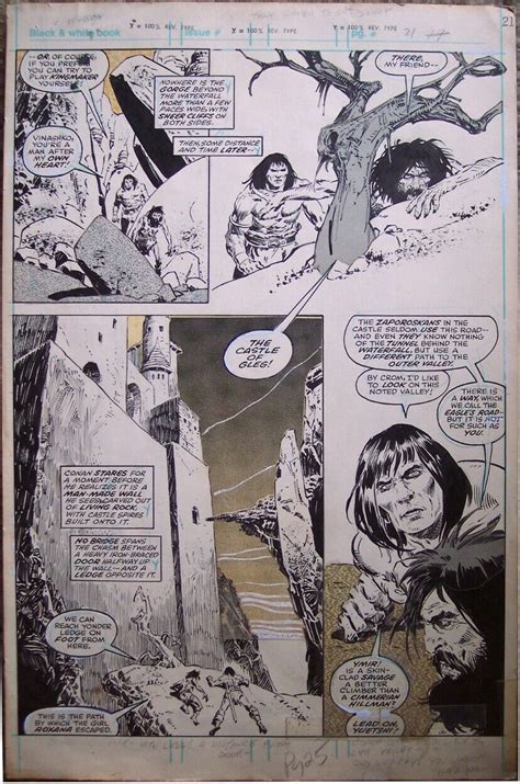 John Buscema Tony Dezuniga Savage Sword Of Conan Page John