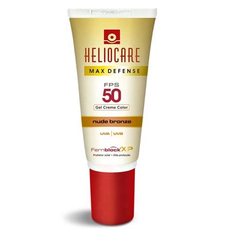 Protetor Solar Color Nude Bronze Heliocare Max Defense Fps 50 50g Shopee Brasil