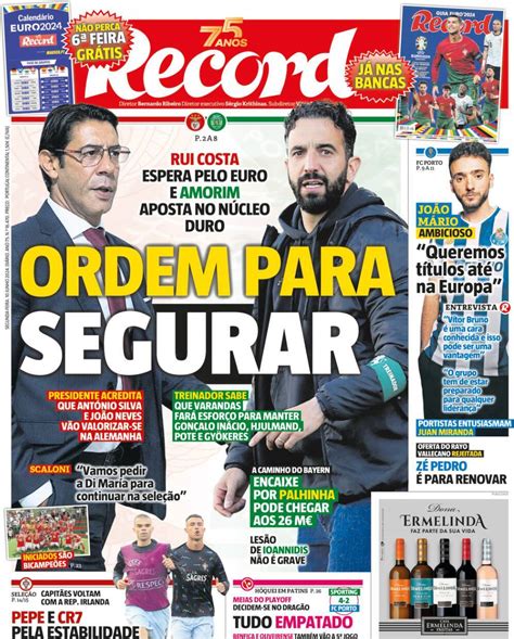 Capa Jornal Record Junho Capasjornais Pt