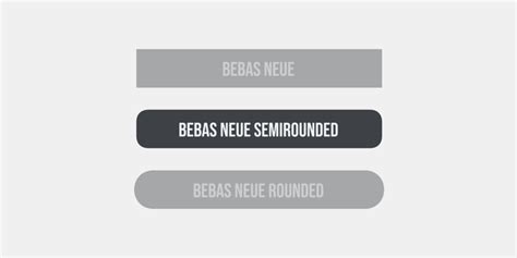 Bebas Neue Semi Rounded Font Webfont And Desktop Myfonts