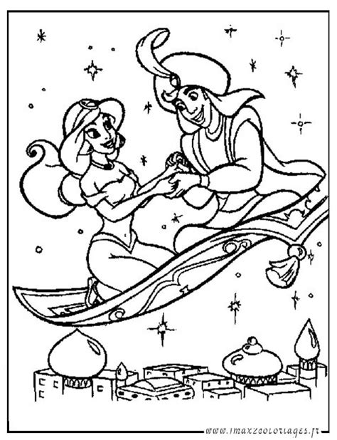 Coloriage Aladdin Et Jasmine Tapis Volant Imprimer The Best Porn Website