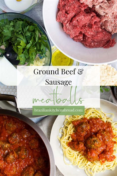 How To Make Ground Beef And Sausage Meatballs Easy Dinner Or App