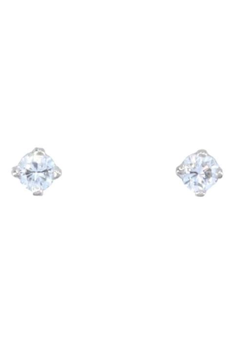 Boucles D Oreilles Clous Diamants Carat Or K Occasion