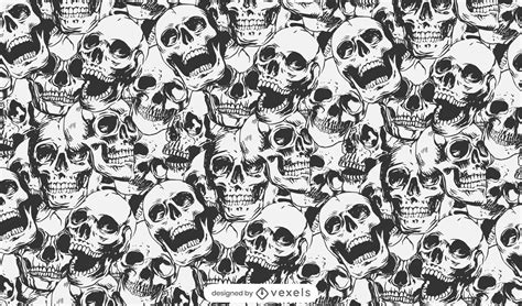 Skull Pattern Background
