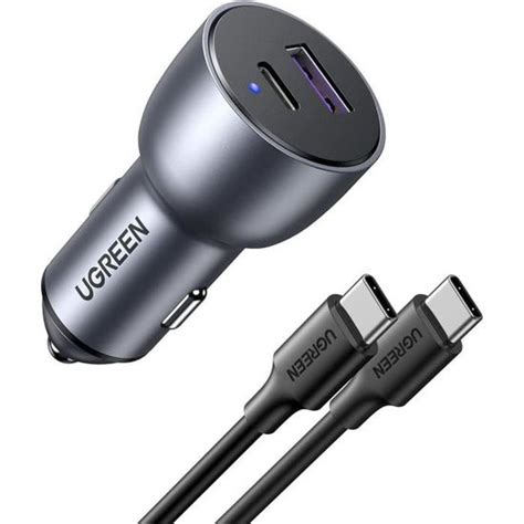 Ugreen W Chargeur Voiture Usb C W Pd Qc Cdiscount T L Phonie